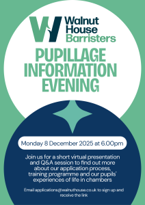 Pupillage Information Evening 212x300 - Recruitment